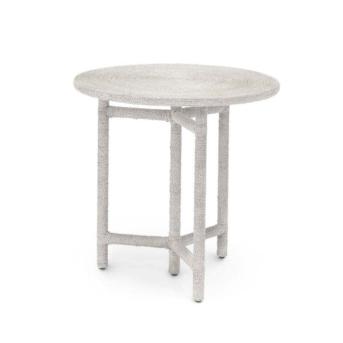 Monarch Side Table, White Sand