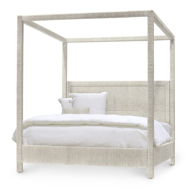 Woodside Canopy Bed, US King, Wht Snd
