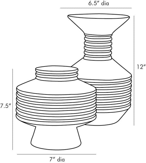 Alfredo Vases Set of 2