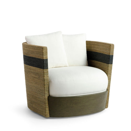 Fritz Swivel Lounge Chair Natural