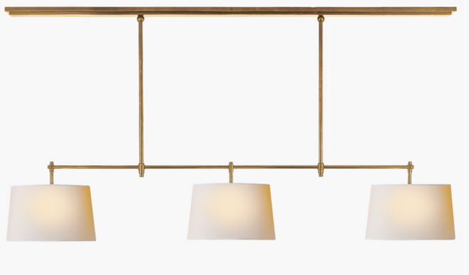 Bryant Large Billiard with Linen Shades