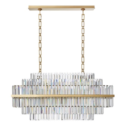 Abella Oval Crystal Chandelier