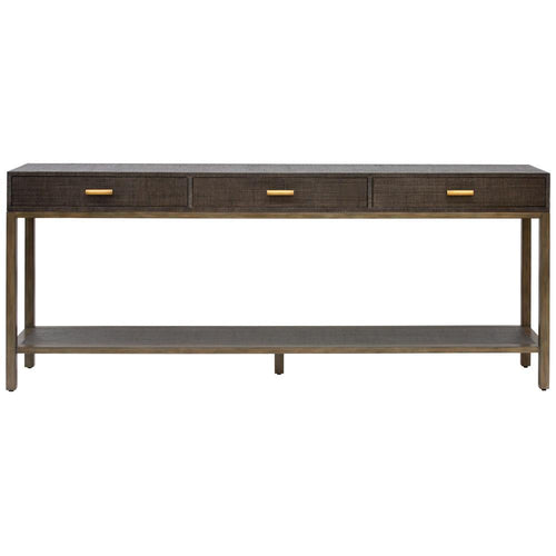 Clifton Console - Charcoal - 3 Drawer