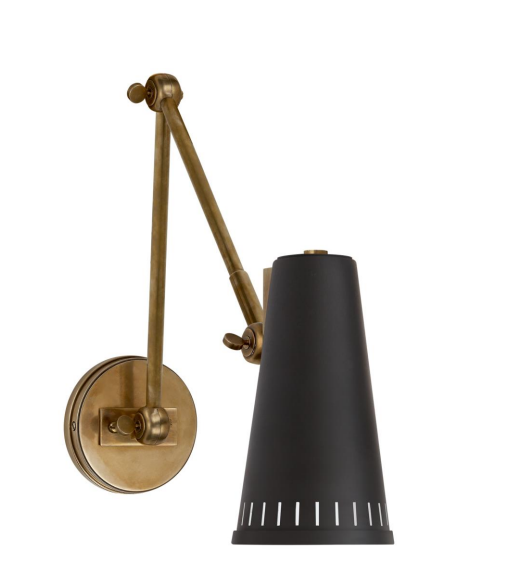 Antonio Adjustable Two Arm Wall Lamp